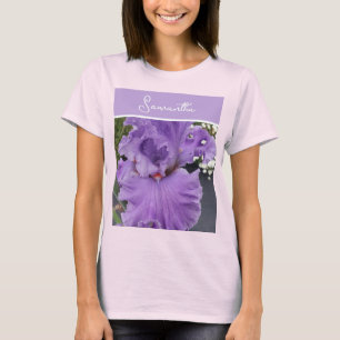 Schwertlilie Blumen Lila Lavendel Flieder Floral T-Shirt