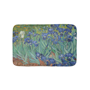 Schwertlilien, Florale Ölmalerei, Vincent Van Gogh Badematte