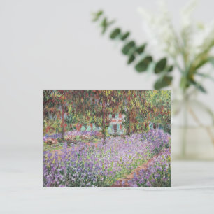 Schwertlilien in Monets Garten Postkarte