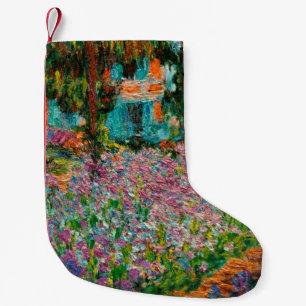 Schwertlilien Monet Garten Giverny Blumen Kleiner Weihnachtsstrumpf