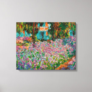 Schwertlilien Monet Garten Giverny Blumen Leinwanddruck