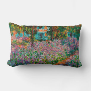 Schwertlilien Monet Garten Giverny Blumen Lendenkissen