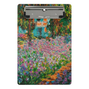 Schwertlilien Monet Garten Giverny Blumen Mini Klemmbrett
