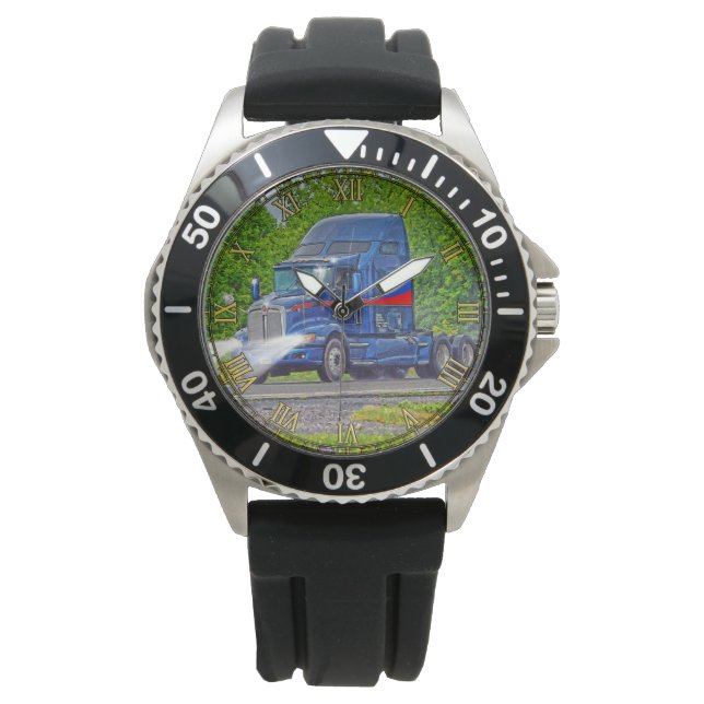 Schwertransporter #Gift Watch Range Armbanduhr (Vorderseite)