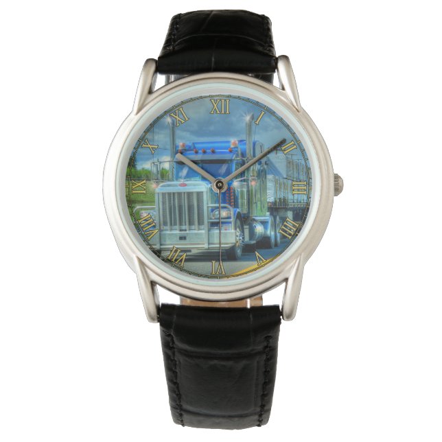 Schwertransporter #Gift Watch Range Armbanduhr (Vorderseite)