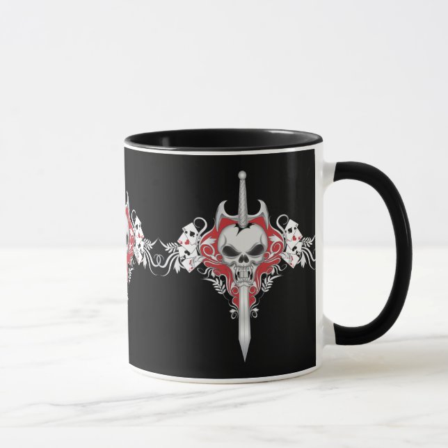 Schwertschädel - RED Tasse (Rechts)