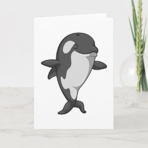 Schwertwal bei Yoga Fitness im Stehen Karte