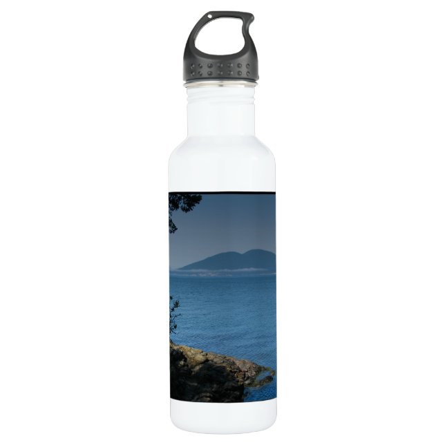 Schwertwal-Insel Trinkflasche (Vorderseite)