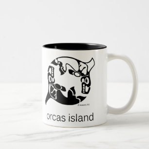 Schwertwal - Schwertwal-Insel - Tao Yin Yang - Zweifarbige Tasse