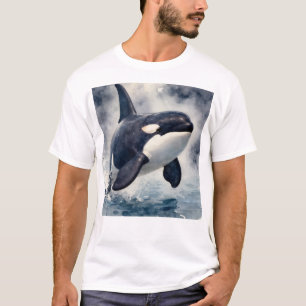 Schwertwal Stürmische Wellen T-Shirt