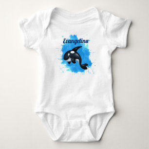 Schwertwal-Wal-Baby-Bodysuit Baby Strampler