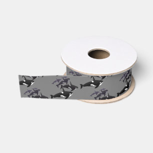 Schwertwal-Wal-Band-Papier-kundenspezifisches Ripsband
