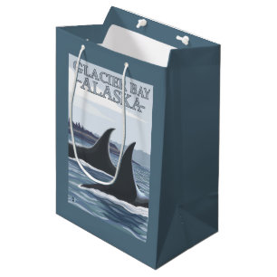 Schwertwal-Wale #1 - Glacier Bay, Alaska Mittlere Geschenktüte