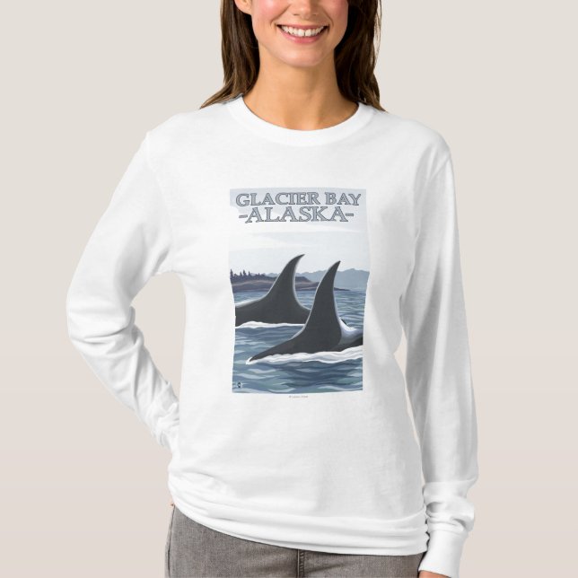 Schwertwal-Wale #1 - Glacier Bay, Alaska T-Shirt (Vorderseite)