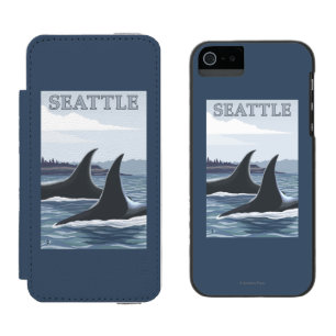 Schwertwal-Wale #1 - Seattle, Washington Incipio Watson™ iPhone 5 Geldbörsen Hülle