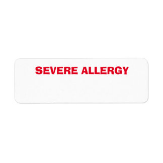 Schwerwiegende Allergie, Besorgnis