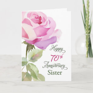 Schwester 70. Jubiläum Katholische Nonne Platin-Ju Karte