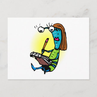 Schwester Alien Writing Notes Postkarte