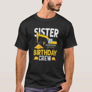 Schwester Birthday Crew - BauBirthday Party T-Shirt