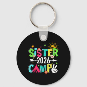 Schwester-Camp 2026 Familienurlaub Sommer-Camping Schlüsselanhänger