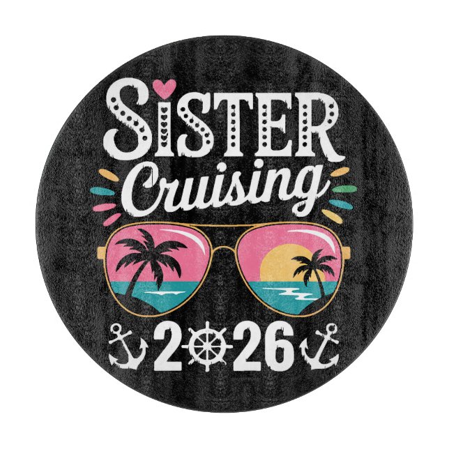 Schwester Curising 2026 Schneidebrett (Vorderseite)