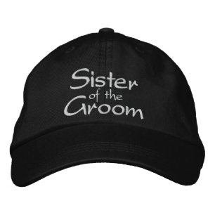Schwester der bestickten Groom-Hochzeitskappe Bestickte Kappe