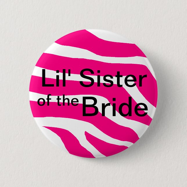 Schwester der Braut Button (Vorderseite)