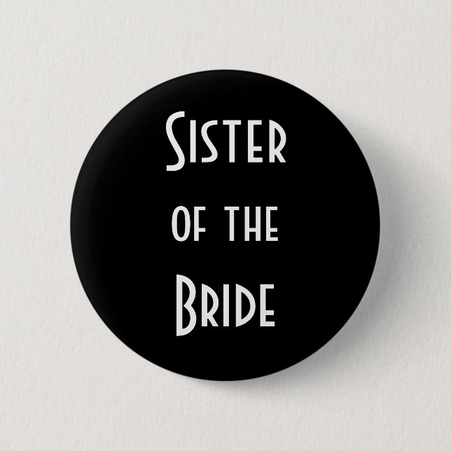Schwester der Braut Button (Vorderseite)