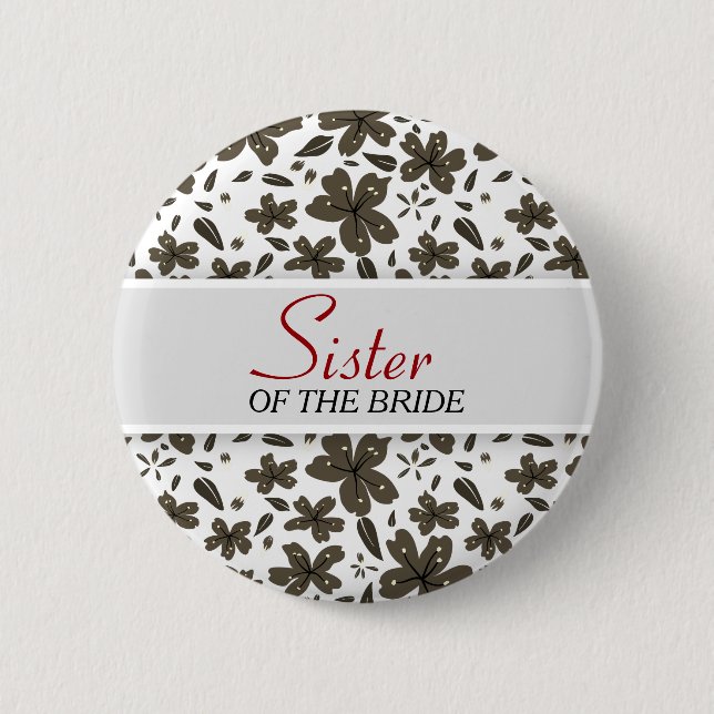 Schwester der Braut Button (Vorderseite)
