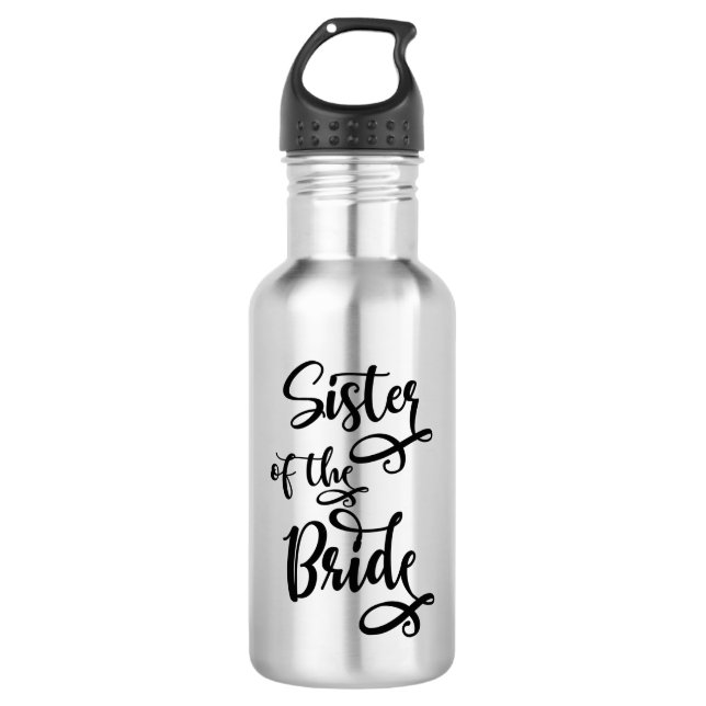 Schwester der Braut Edelstahlflasche (Vorderseite)