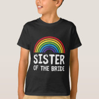 Schwester der Braut Lgbt Lesbische Hochzeit Jungge