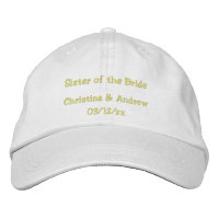 "Schwester der Braut" mit/ Namen des Ehepaares