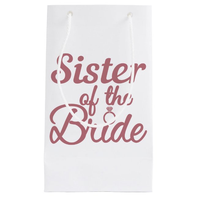 Schwester der Brautehochfamilie Matching Kleine Geschenktüte (Vorderseite)