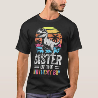 Schwester der Dinosaurier-Geburtstagsfeier T-Shirt
