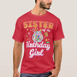 Schwester der Geburtstagsmädchen Candy Family Them T-Shirt
