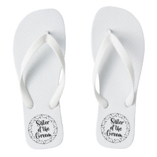 Schwester der Groom Flip Flops