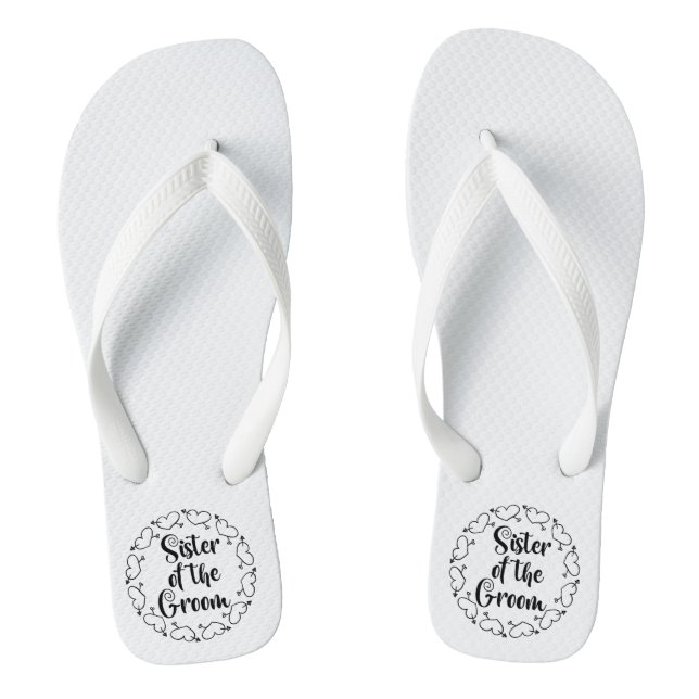 Schwester der Groom Flip Flops (Fußbett)