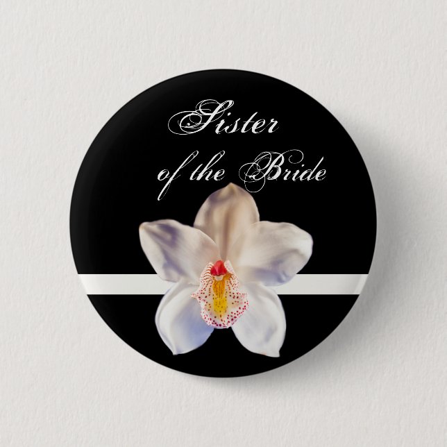Schwester des Abzeichens für Hochzeit Button (Vorderseite)