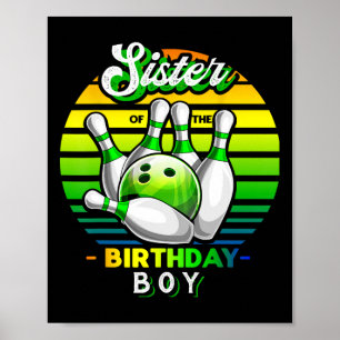 Schwester des Bowlings der Jungen, die zu den Lebz Poster
