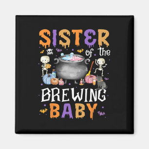 Schwester des Brauens Byby Funny Halloween Outfit Magnet