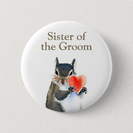 Schwester des Bräutigams Button