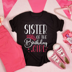 Schwester des Geburtsmädchens Custom Squad Matchin T-Shirt