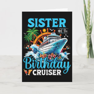 Schwester des Geburtstags-Cruisers Kreuzfahrt Boot Karte