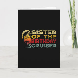 Schwester des Geburtstags-Cruisers Lustige Kreuzfa Karte