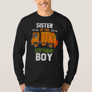 Schwester des Geburtstags Junge Müllwagen Cool Par T-Shirt
