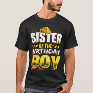 Schwester des Geburtstagskindes Konstruktion Gebur T-Shirt