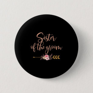 Schwester des Groom-Brautparty-Geschenkes Hochzeit Button