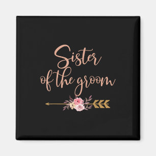 Schwester des Groom-Brautparty-Geschenkes Hochzeit Magnet