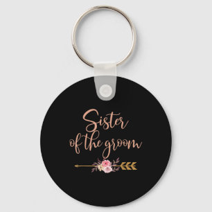 Schwester des Groom-Brautparty-Geschenkes Hochzeit Schlüsselanhänger