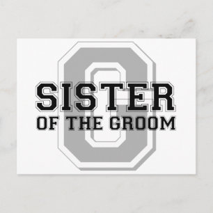 Schwester des Groom Cheer Postkarte